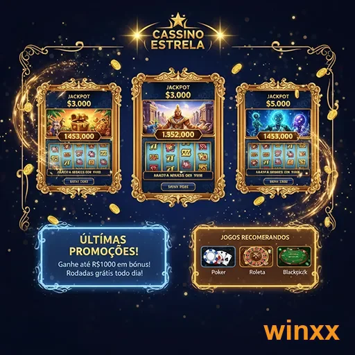 Logo do cassino Estrela VIP no site Winxx, destacando jogos e entretenimento emocionante.