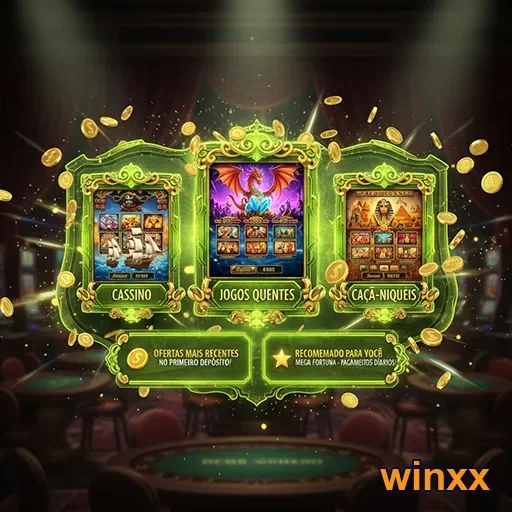 Imagem de caça-níqueis do Winxx, destacando jogos quentes e emocionantes.