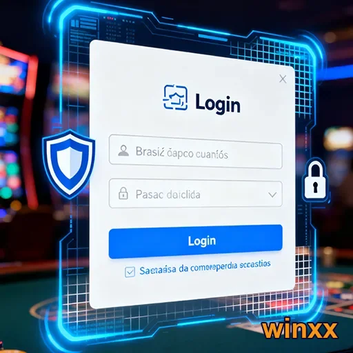Tela de login segura do Winxx, garantindo acesso protegido para usuários.